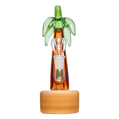 HEMPER Beach Box Palm Tree Water Pipe | 7" Glass Bong | Tropical Design - We The People 