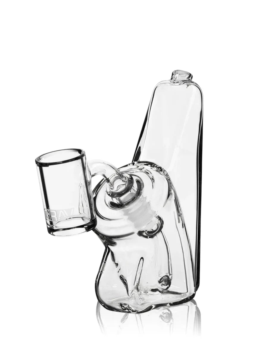 GRAV Wedge Bubbler Rig | Ergonomic Dab Rig | 3mm Borosilicate Glass - We The People 