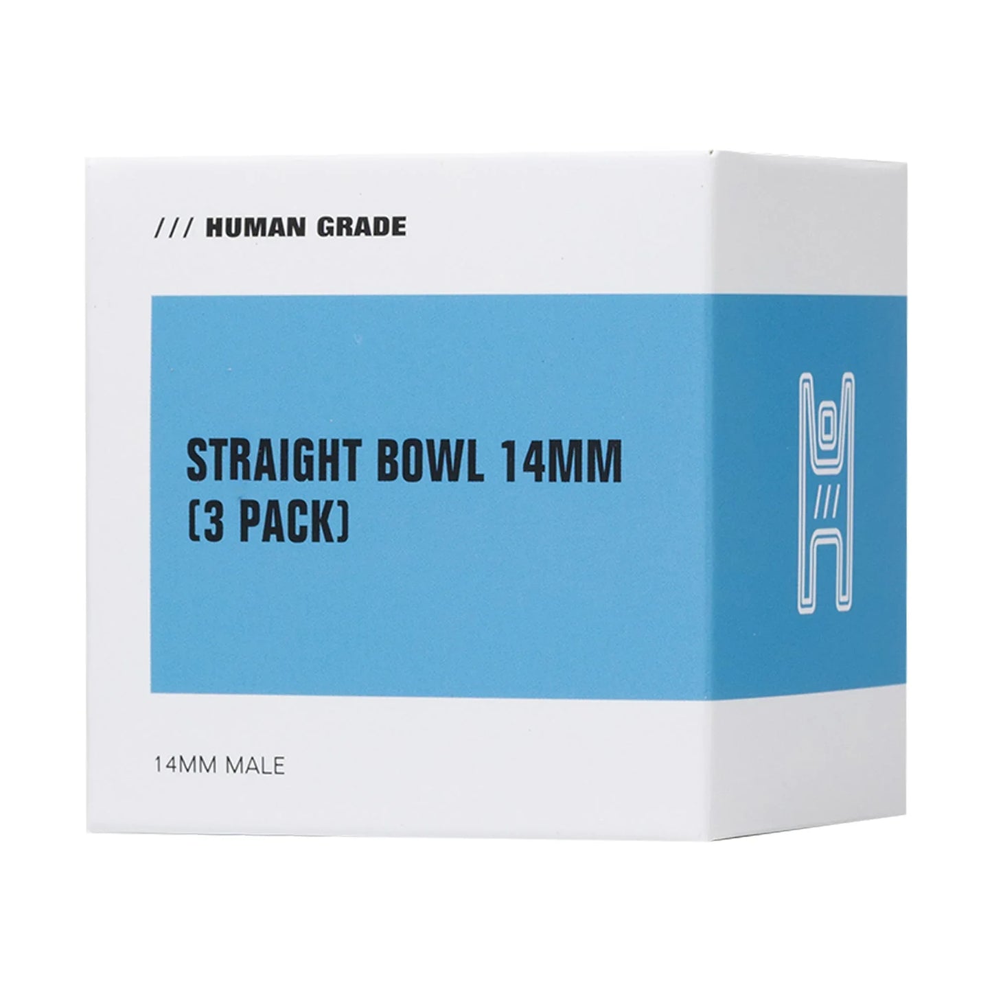 Human Grade Straight Bowl 3-Pack | 14mm Glass Bowls - Assorted Colors - We The People 