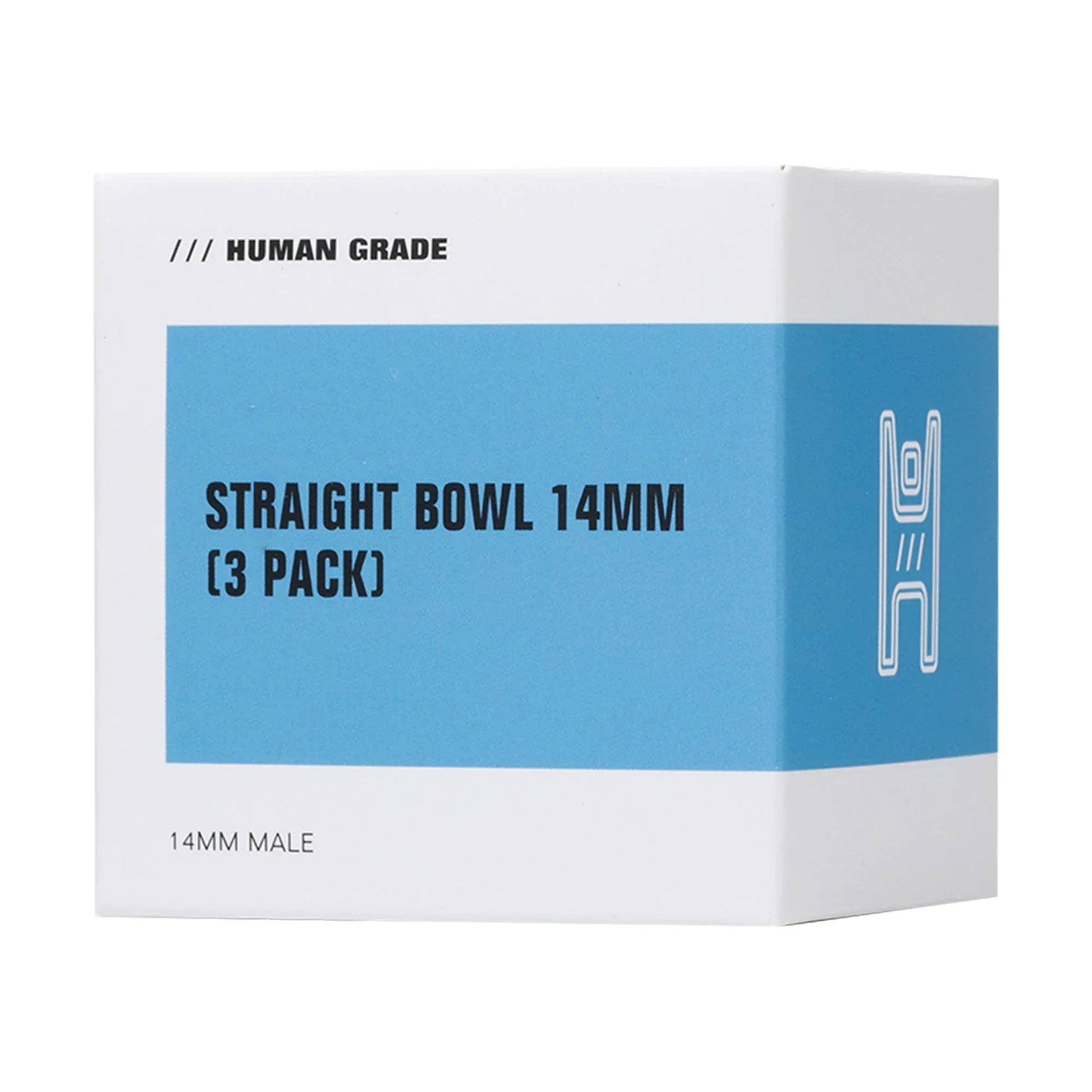 Human Grade Straight Bowl 3-Pack | 14mm Glass Bowls - Assorted Colors - We The People 