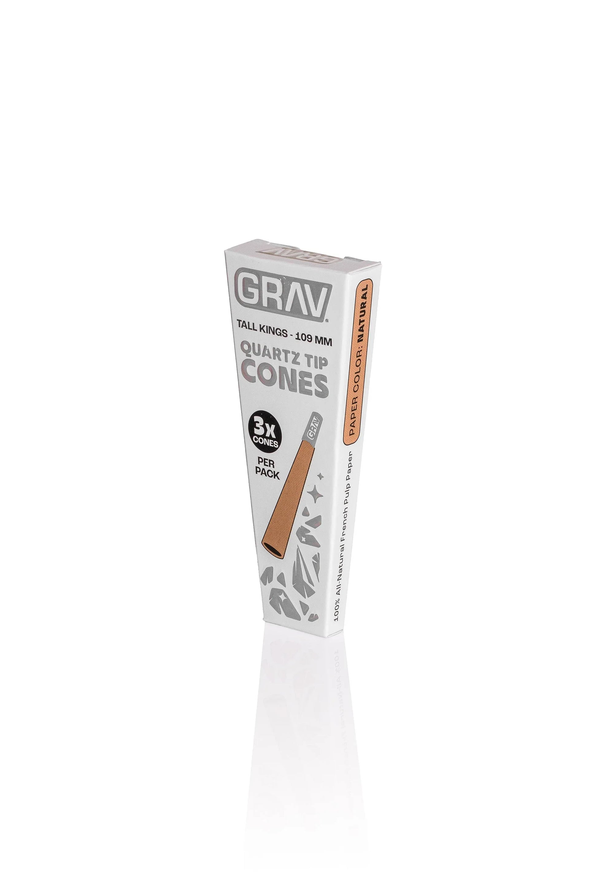GRAV Tall Kings Pre-Roll Cones with Quartz Tip | 5-Pack Glass Filter - We The People 