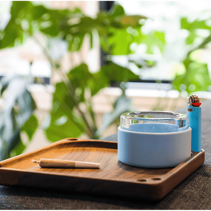 Wooden Rolling Tray - Leaf Design 7x5