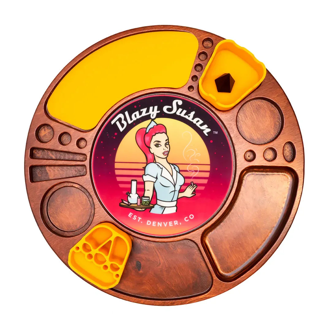 Blazy Susan Spinning Rolling Tray | 360° Rotating Lazy Susan - We The People 