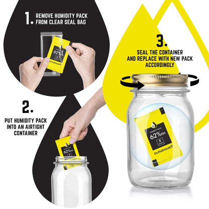 Cloudious 9 62% Humidity Control Packs | 2-Way Regulator - 12 Count - We The People 