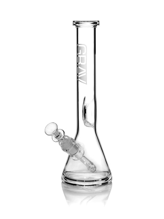 GRAV® Medium Clear Beaker Base Water Pipe - 12" Glass Bong - We The People 