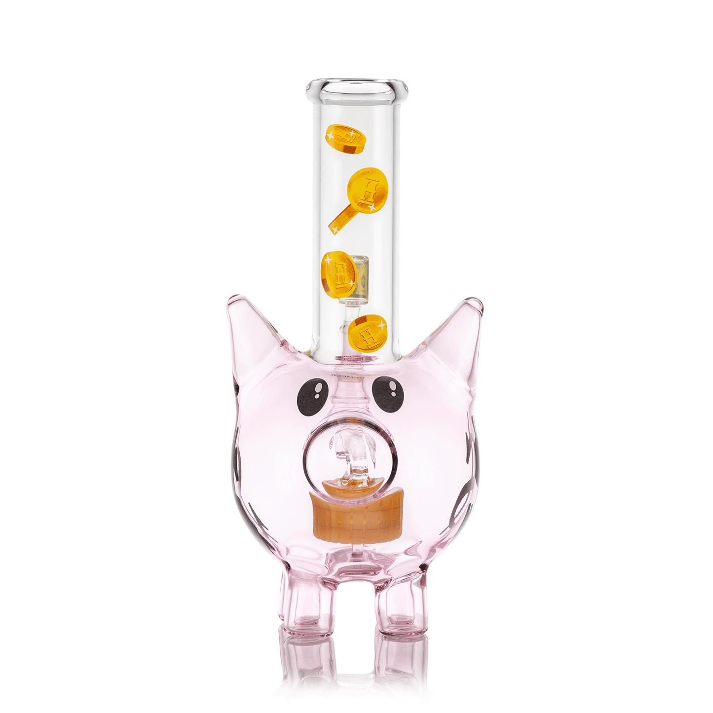 HEMPER Piggy Bank XL Bong | 9.5" Glass Water Pipe | Novelty Savings Design