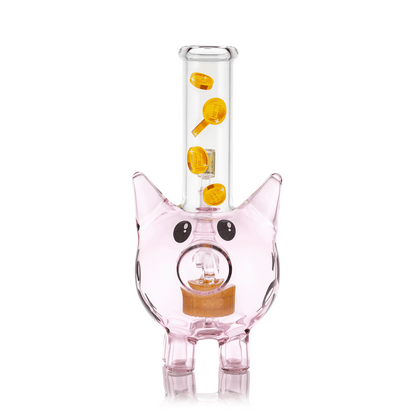 HEMPER Piggy Bank XL Bong | 9.5" Glass Water Pipe | Novelty Savings Design