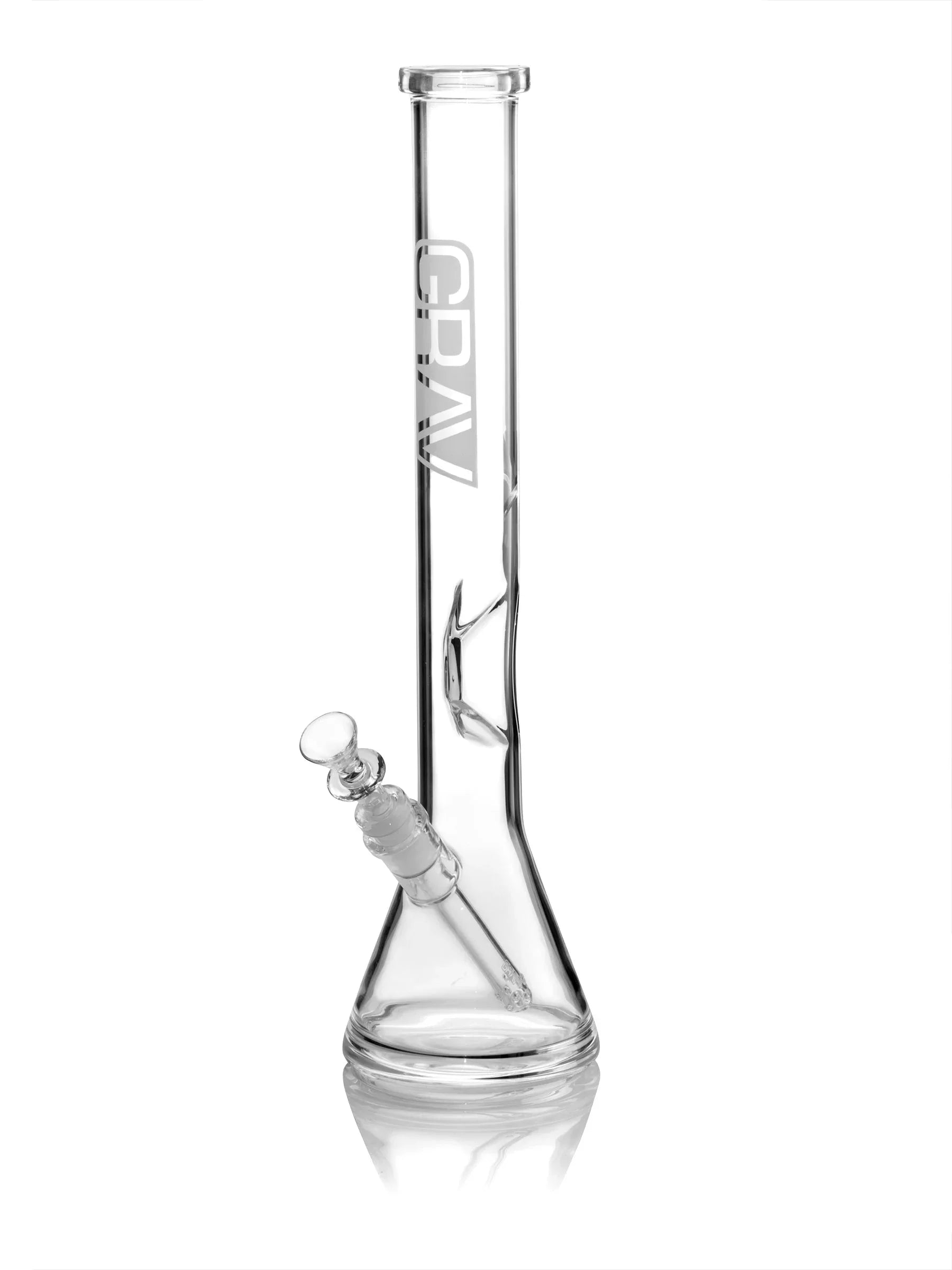 GRAV Large Clear Beaker Bong 16" | 14mm Ice Catcher | Fission Downstem - We The People 