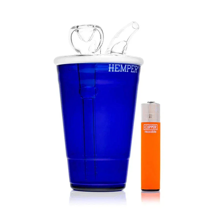 HEMPER Beer Pong Bong | 5.9" Glass Water Pipe | Party Game Design - We The People 