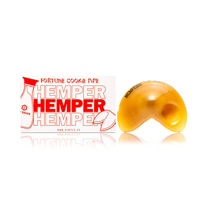 HEMPER Fortune Cookie Hand Pipe | 3" Novelty Glass Pipe