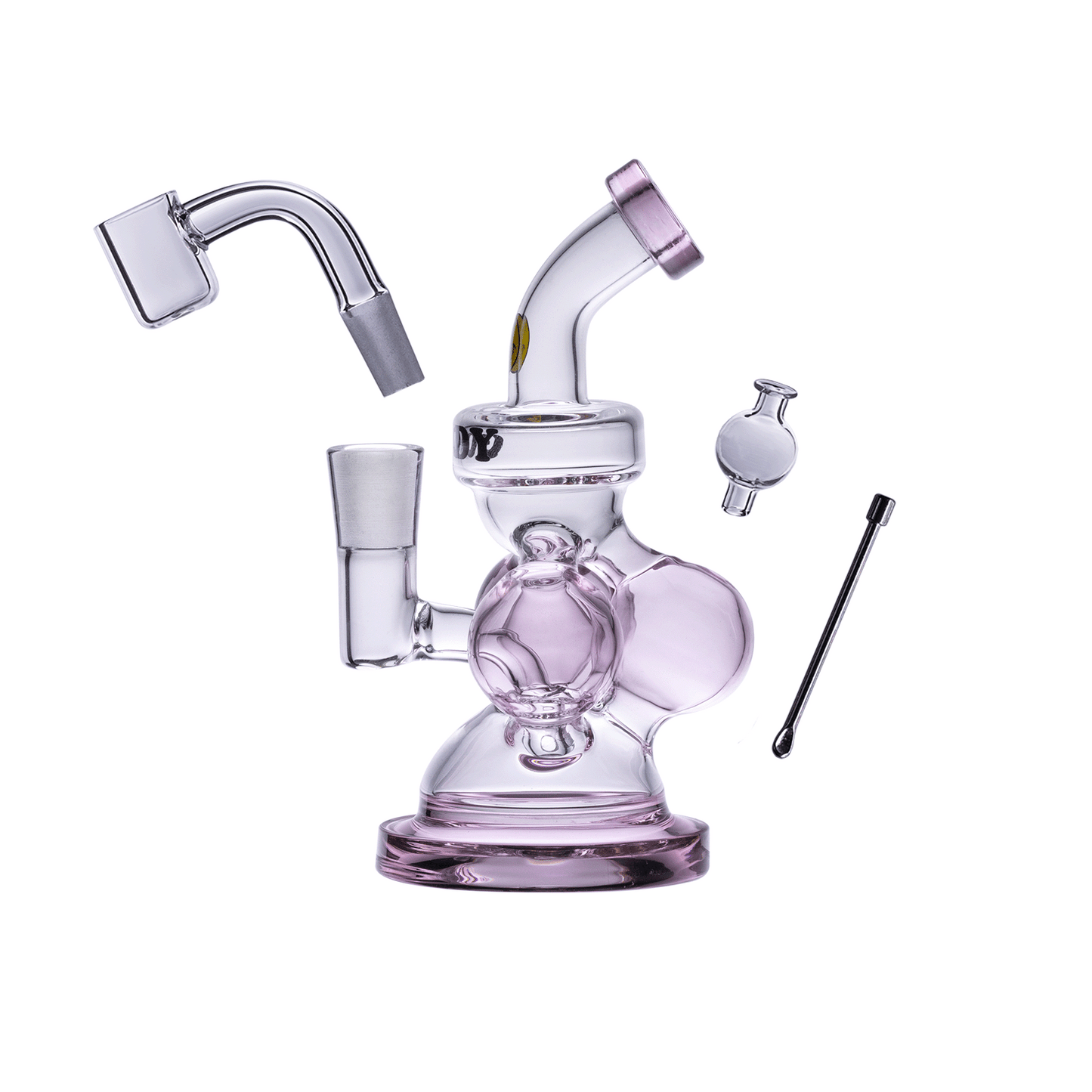 Goody Glass Atom Mini Dab Rig | 4-Piece Kit