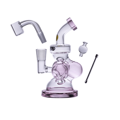Goody Glass Atom Mini Dab Rig | 4-Piece Kit