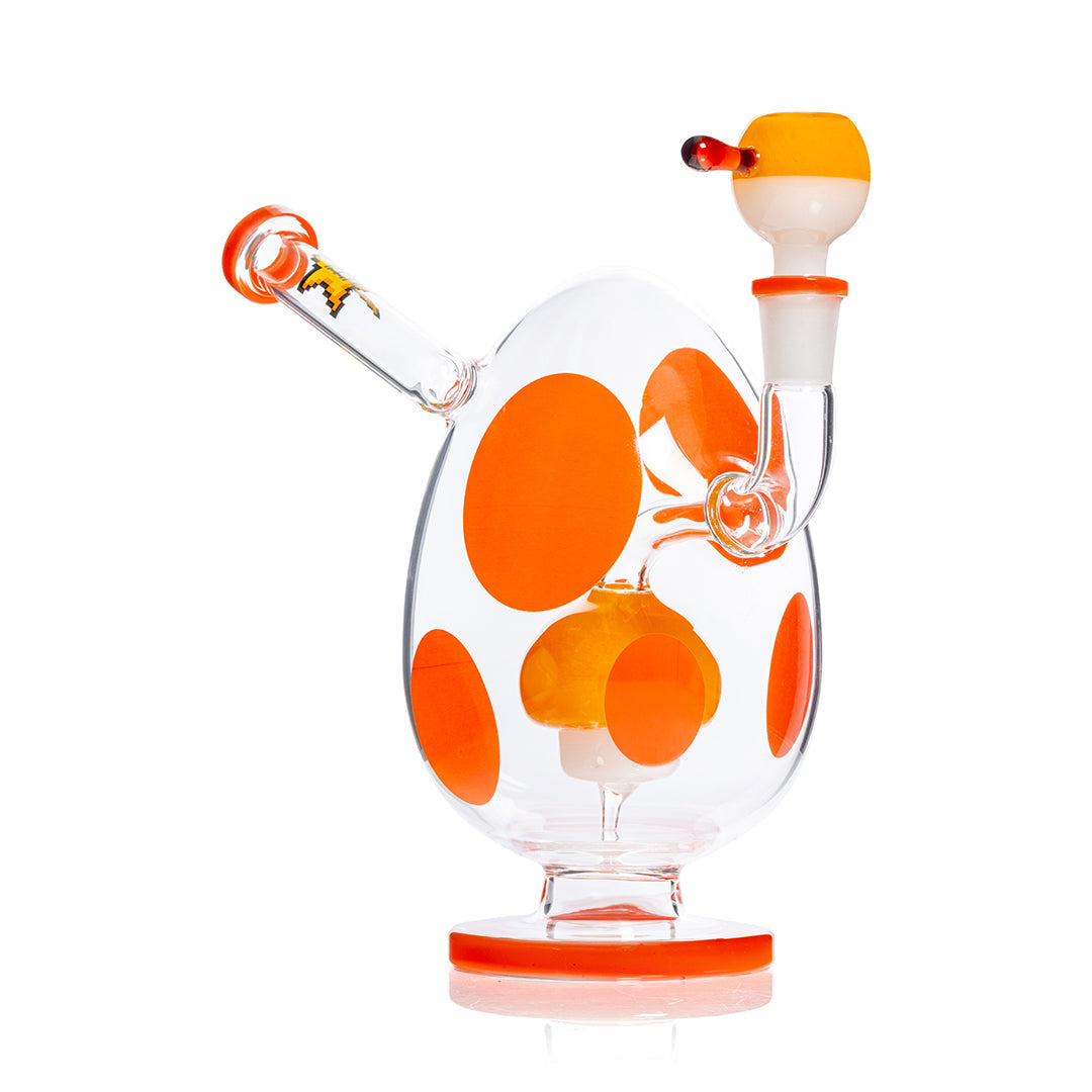 HEMPER Spotted Egg XL Bong | 9" Glass Water Pipe with Egg Design