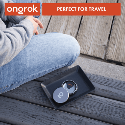 Ongrok Eco-Tray with Storage Puck | Sustainable Rolling Tray