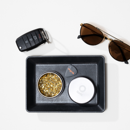 Ongrok Eco-Tray with Storage Puck | Sustainable Rolling Tray