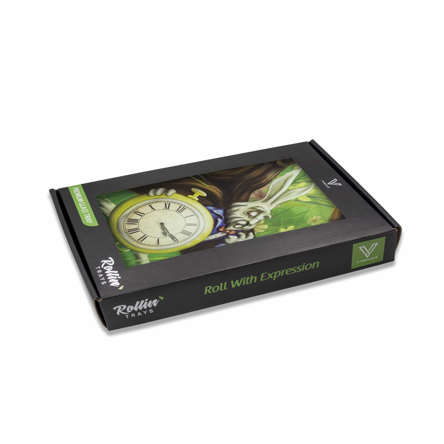 Glass Rolling Tray - Yin Yang Design 5.5x7.5