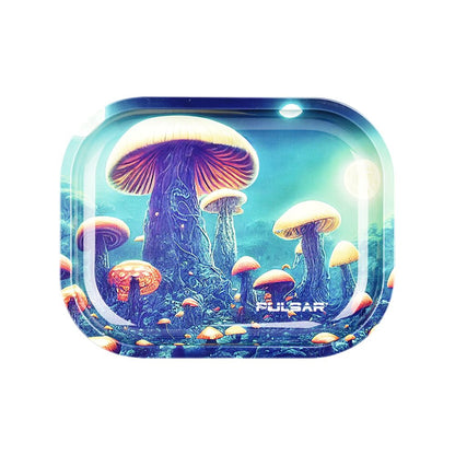Pulsar Mini Metal Rolling Tray - Planet Fungi 7x5.5