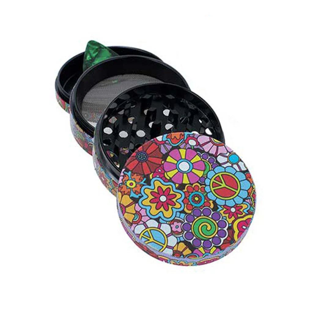 Hippie Love 4 Piece | Retro Peace & Love Novelty Grinder - We The People 