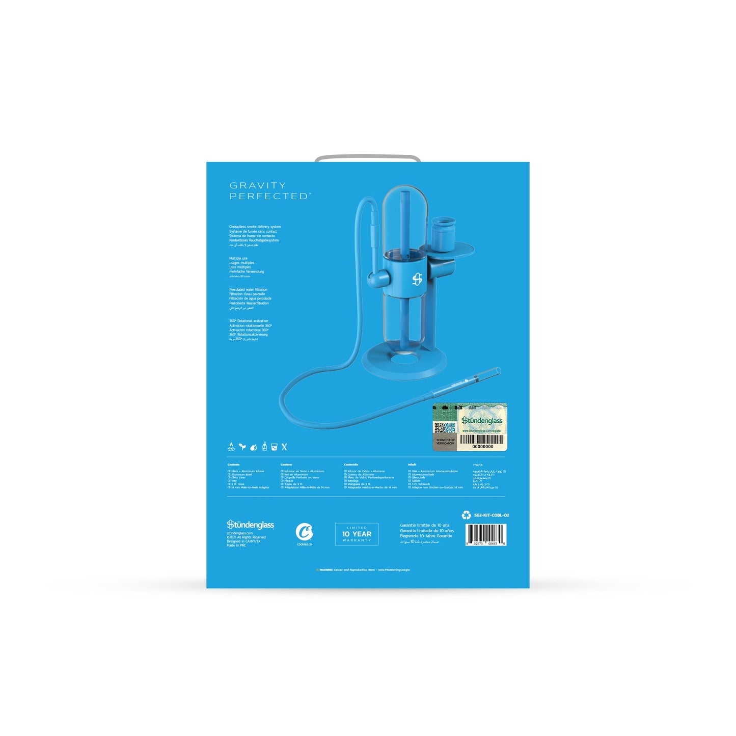 Cookies X Stündenglass Gravity Infuser - 360° Rotating Hookah