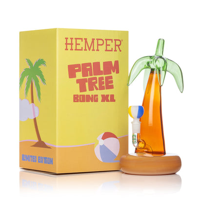 HEMPER Palm Tree XL Bong | 10.5" Large Glass Water Pipe