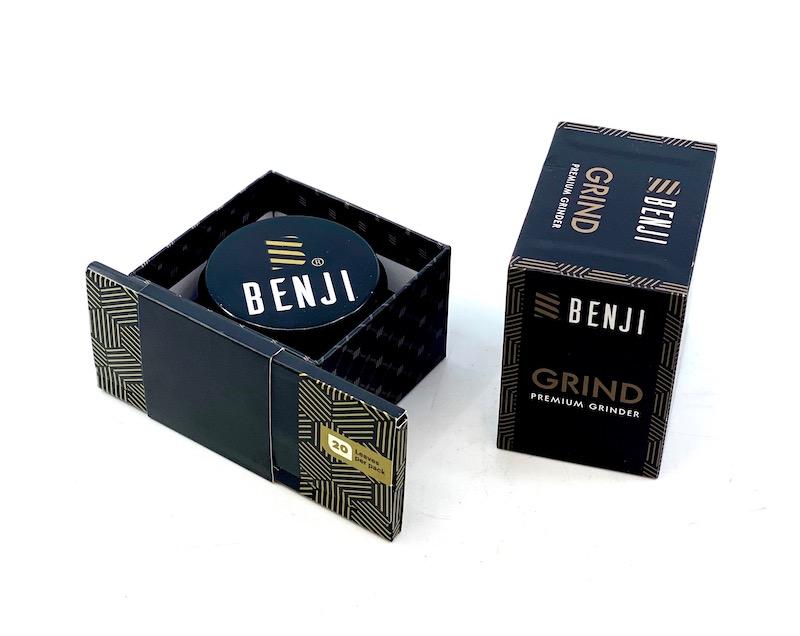 Benji GRIND 4-Piece Aluminum Grinder | 2.2" with Rolling Papers