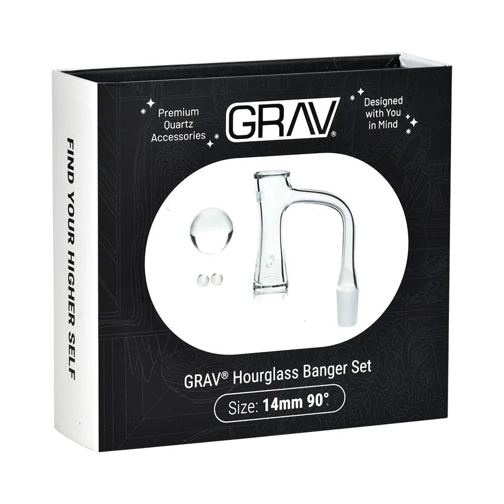 GRAV Hourglass Quartz Banger Set | 4pc Kit | Auto Spinner Vortex | 14mm Male - We The People 
