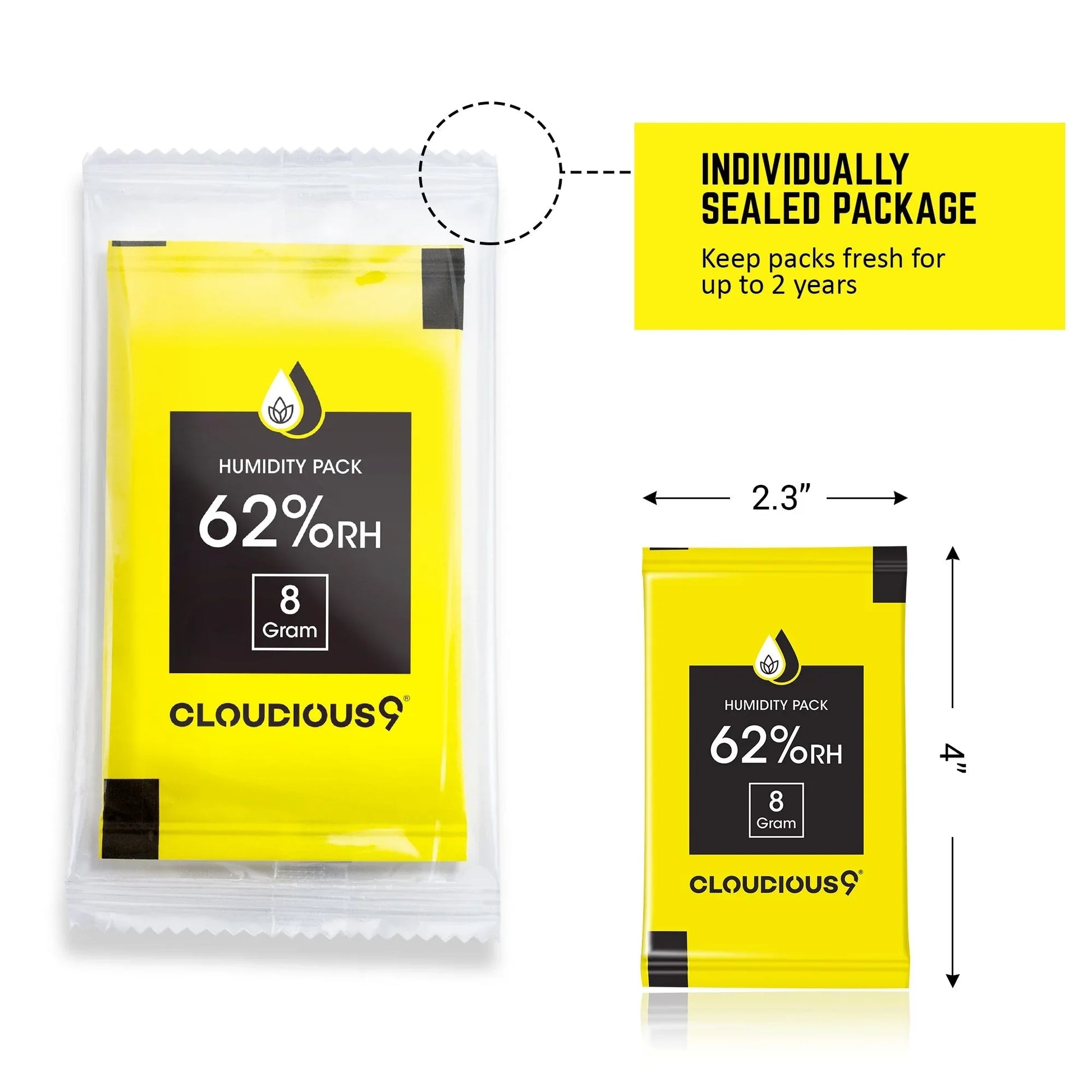 Cloudious 9 62% Humidity Control Packs | 2-Way Regulator - 12 Count - We The People 