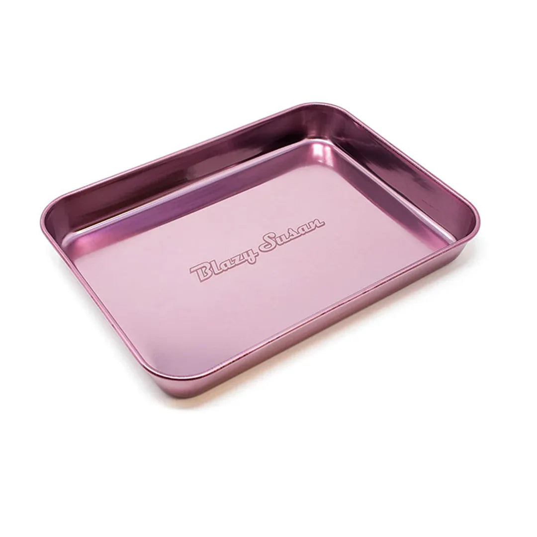 Blazy Susan Stainless Steel Rolling Tray | 7" x 9.25" Premium - We The People 