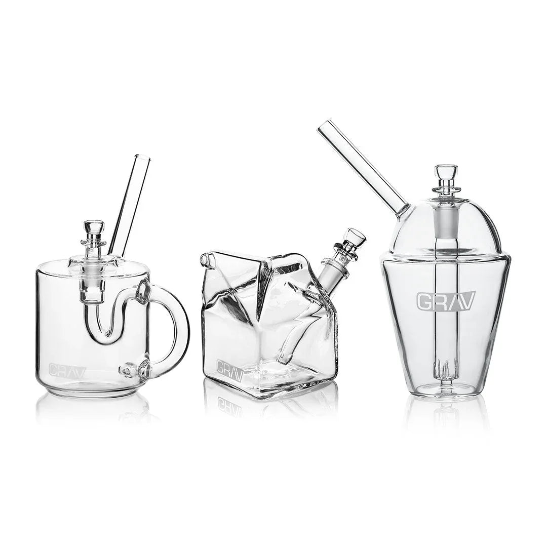 GRAV Sip Series Bundle - Complete Glass Straw Set | Clear - We The People 