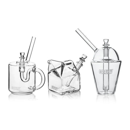 GRAV Sip Series Bundle - Complete Glass Straw Set | Clear - We The People 