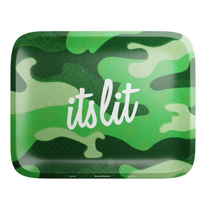 HEMPER It's Lit Rolling Tray | Light Green Camo Design