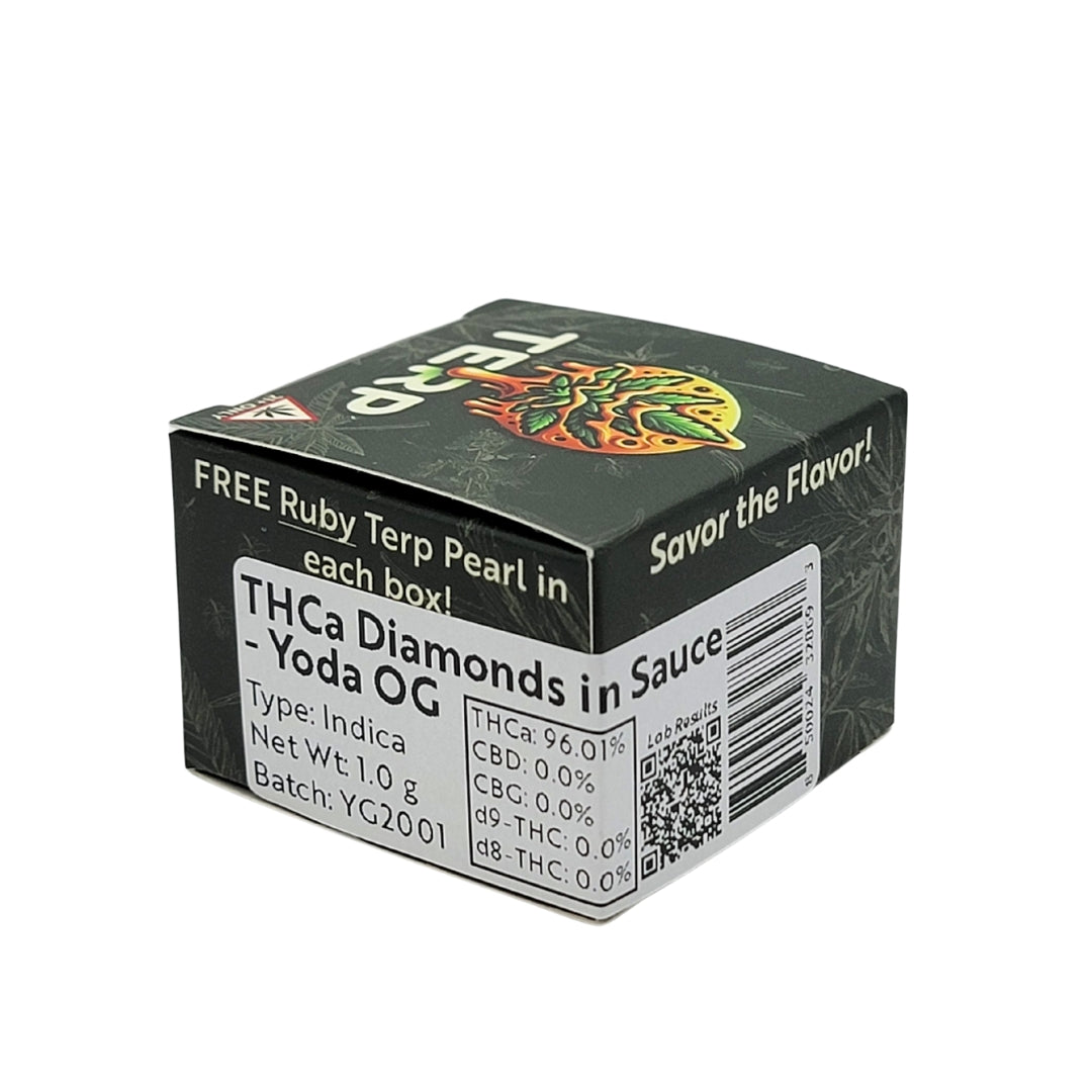 THCA Diamonds in Sauce - Yoda OG Indica | 1g Premium Concentrate