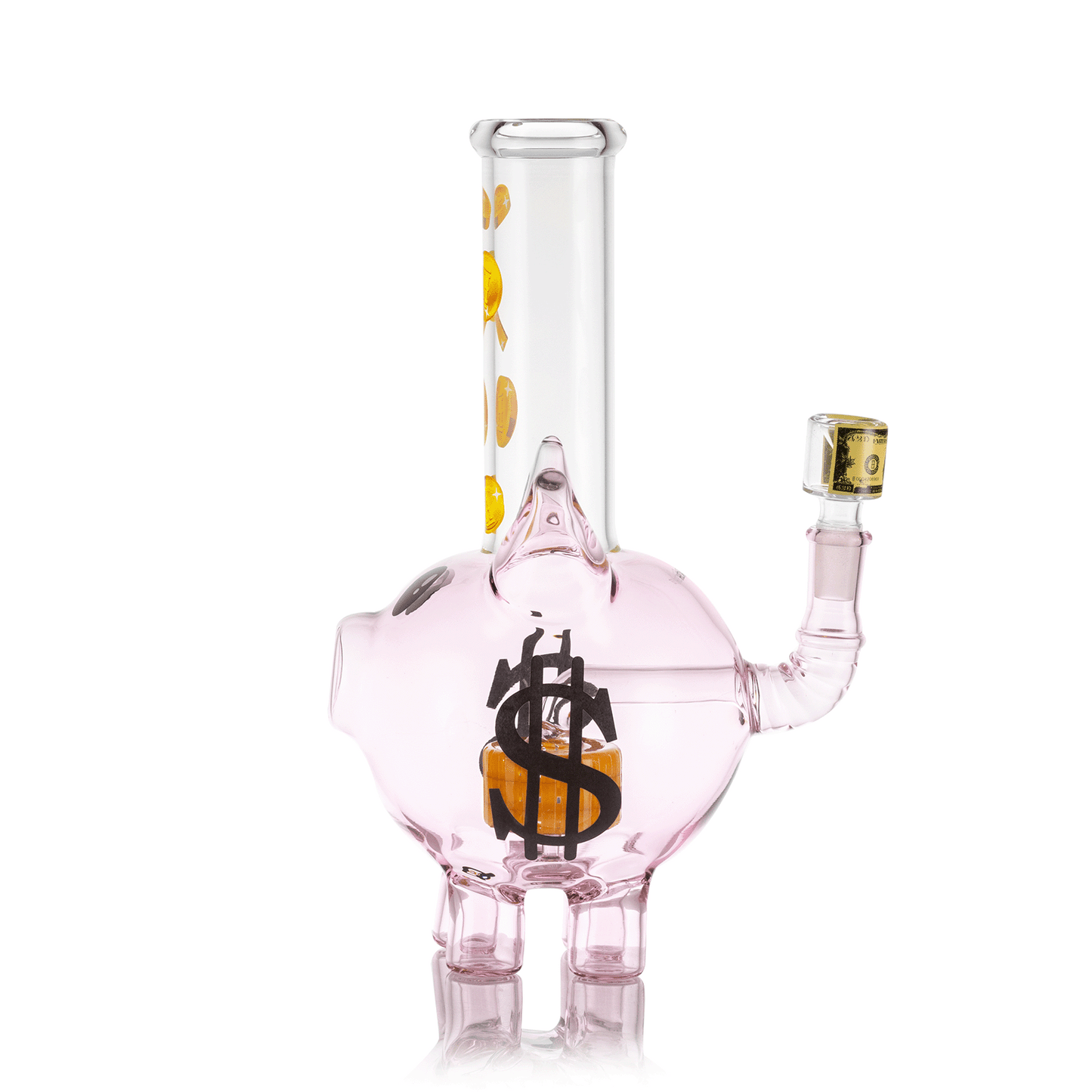 HEMPER Piggy Bank XL Bong | 9.5" Glass Water Pipe | Novelty Savings Design