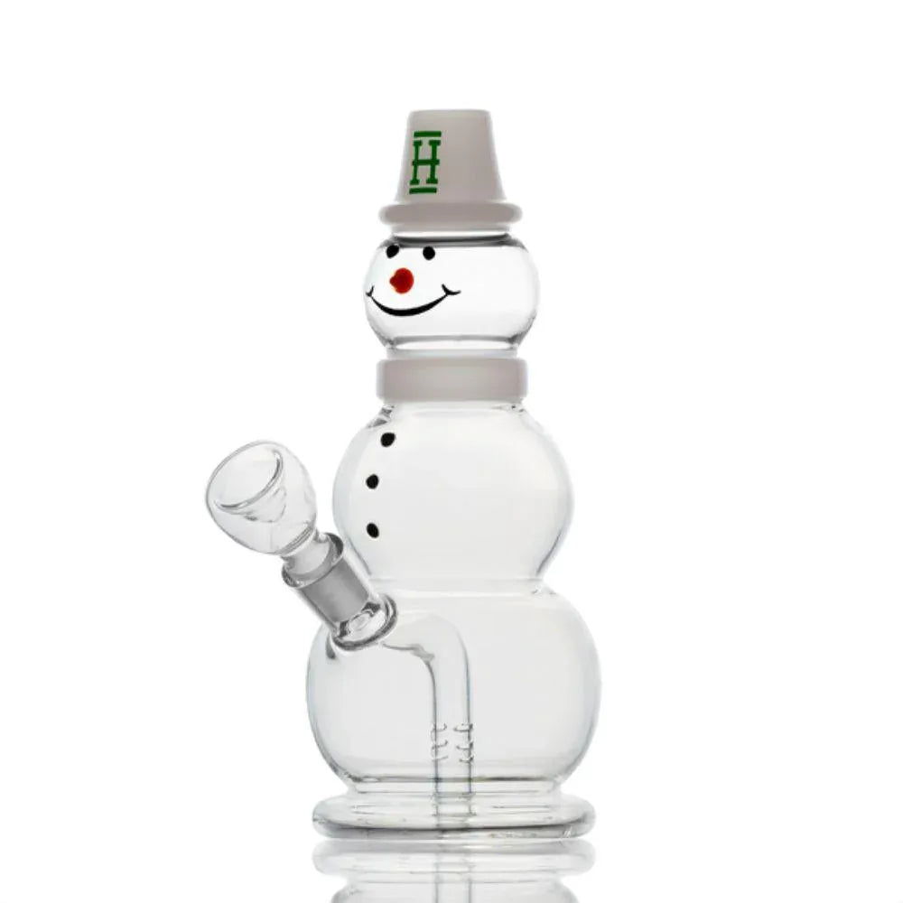 Hemper Snowman Mini Bubbler 8" Glass Water Pipe - We The People 