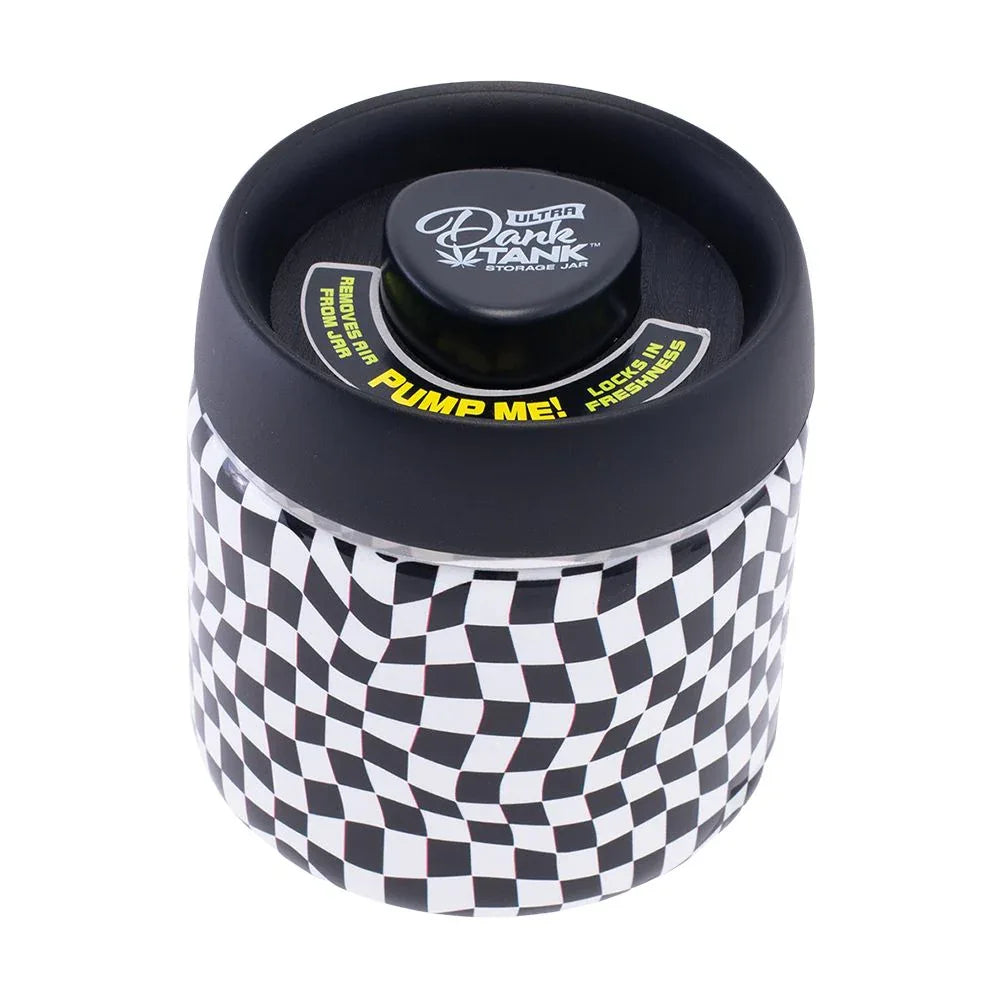 Fujima Dank Tank Vacuum Glass Jar - 4.2" / Checkerboard - We The People 
