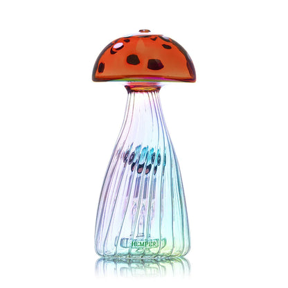 HEMPER Trippy Shroom XL Bong | 9.5" Glass Water Pipe | Psychedelic Mushroom - We The People 