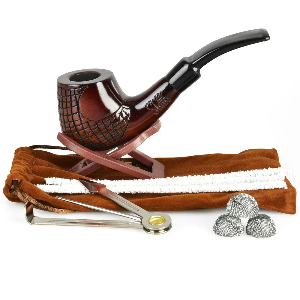 Pulsar Shire Edition - Engraved Brandy Cherry Tobacco Pipe - We The People 
