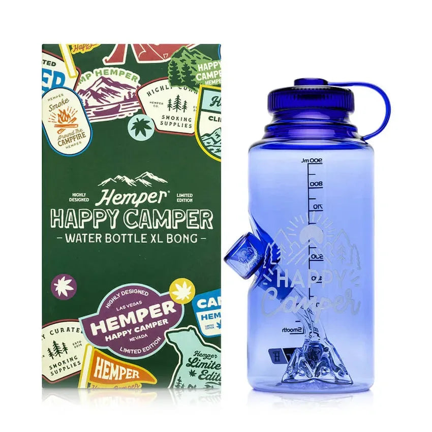 Hemper Happy Camper Waterbottle XL Bong 8.6" - We The People 