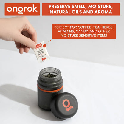 Ongrok Child Resistant Glass Storage Jar 3 Pack - 180ml Each - We The People 