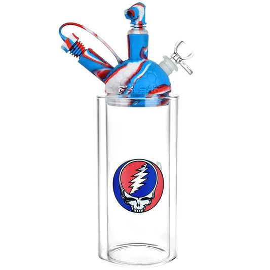 Grateful Dead x Pulsar Silicone & Glass Gravity Water Pipe | 11" Hybrid Design - We The People 