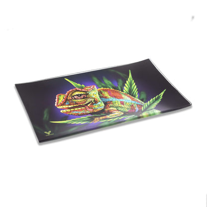 Glass Rolling Tray - Eye Design 5.5x7.5