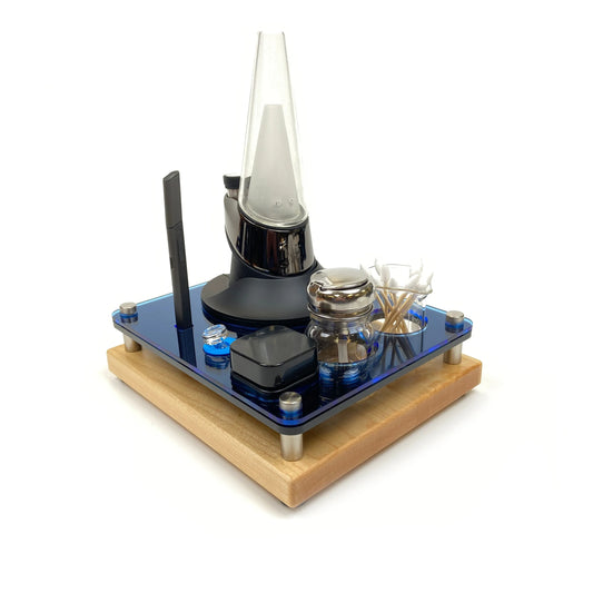 Mini Puffco Dab Rig Station | Cleaning Organizer with Charger & Hot Knife Storage - We The People 