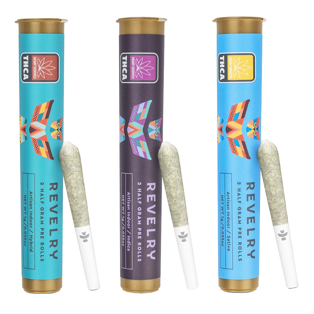 Revelry Premium Indoor THCA Pre-Rolls | 0.5g | 2-Pack