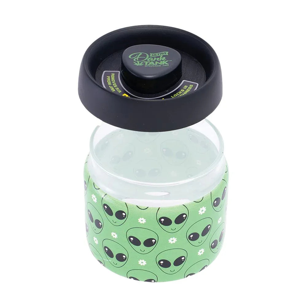Fujima Dank Tank Vacuum Glass Jar - 4.2" / Green Alien - We The People 