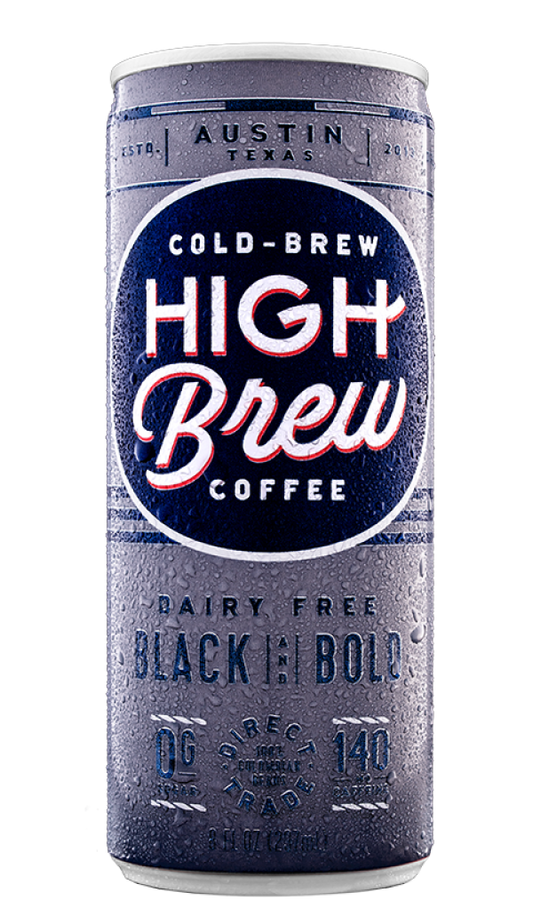 High Brew Black & Bold Dairy-Free Sugar-Free - Case of 12 (8oz Cans)