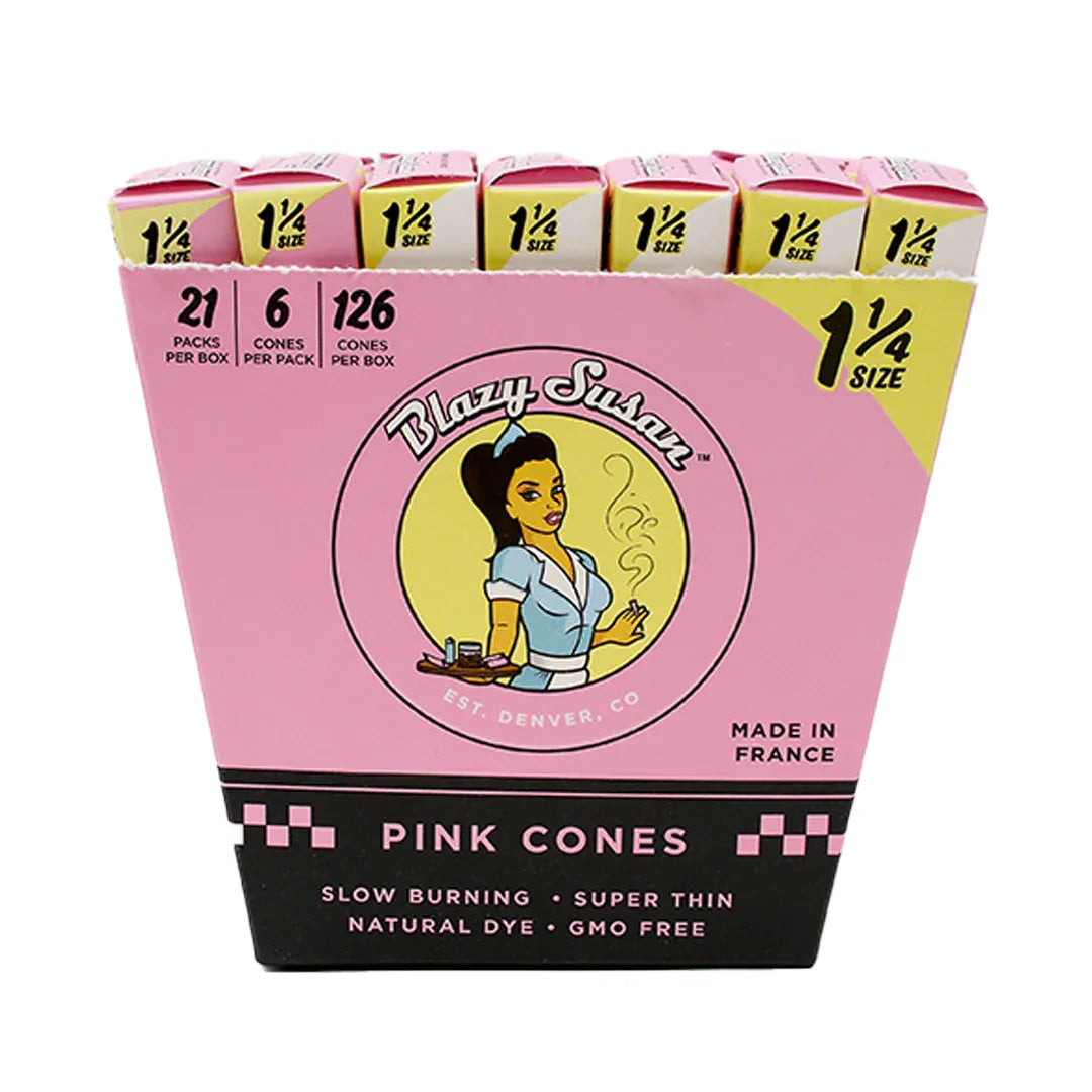 Blazy Susan Pink Pre-Rolled Cones | Slow-Burning Vegan Papers - We The People 