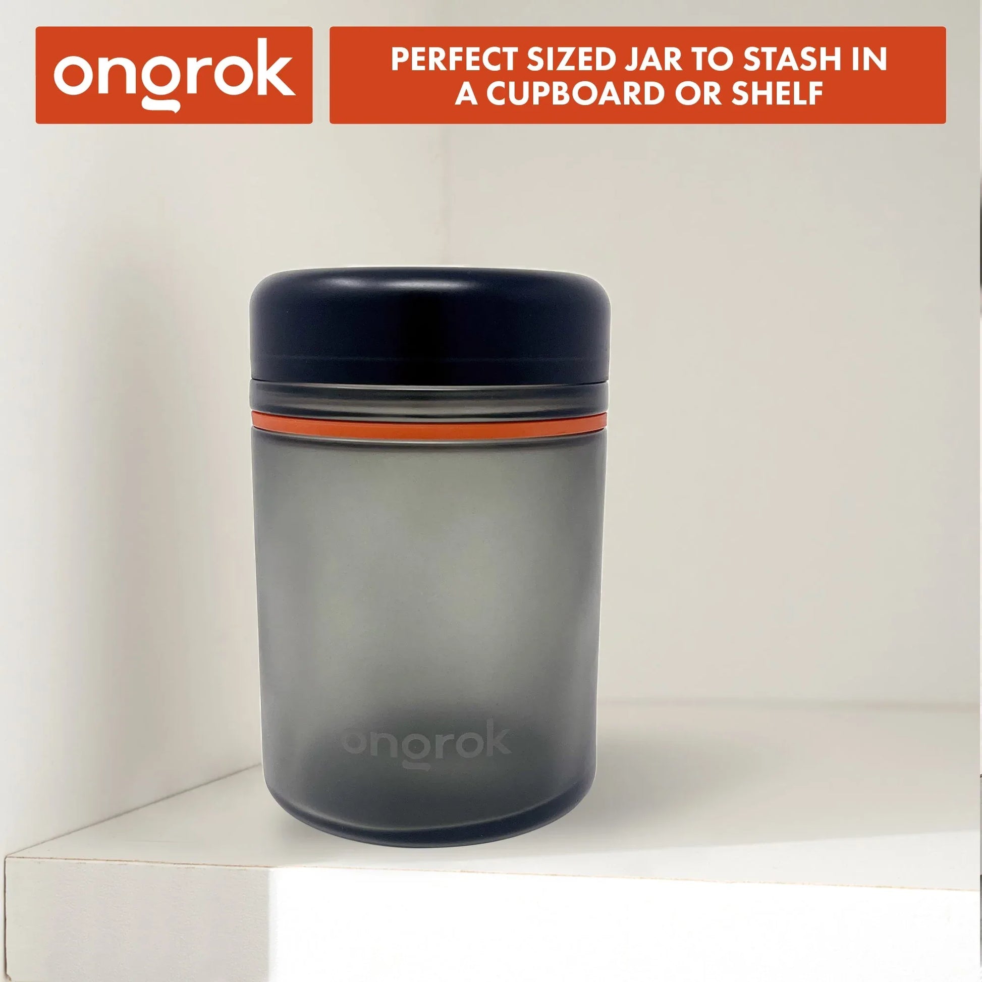 Ongrok 1000ml Child Resistant Storage Jar - Airtight Glass Container - We The People 