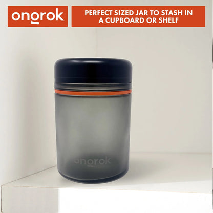 Ongrok 1000ml Child Resistant Storage Jar - Airtight Glass Container - We The People 