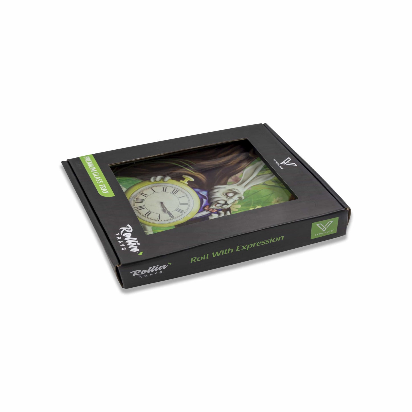 Glass Rolling Tray - Yin Yang Design 5.5x7.5