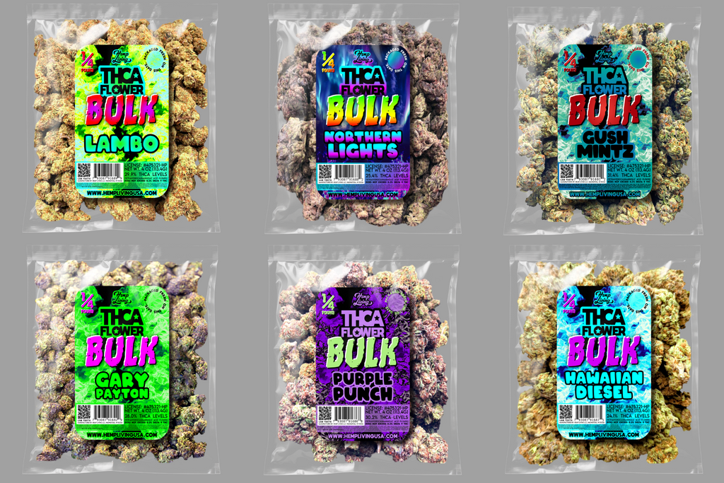 THCA Flower – Gush Mintz – BULK – Nitrogen-Sealed Bags